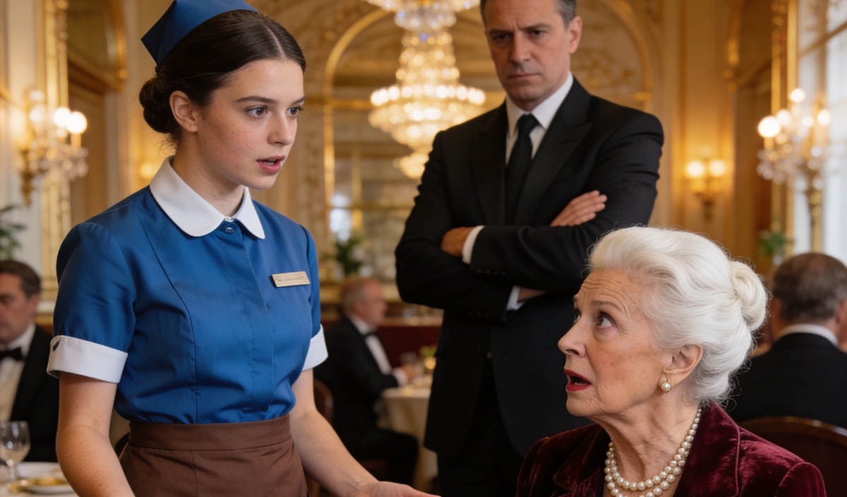 A quiet waitress patiently helps a deaf woman in a luxury restaurant, never realizing she is the mother of a billionaire. Moments later, a hidden truth surfaces — and the entire dining room falls silent in shock.