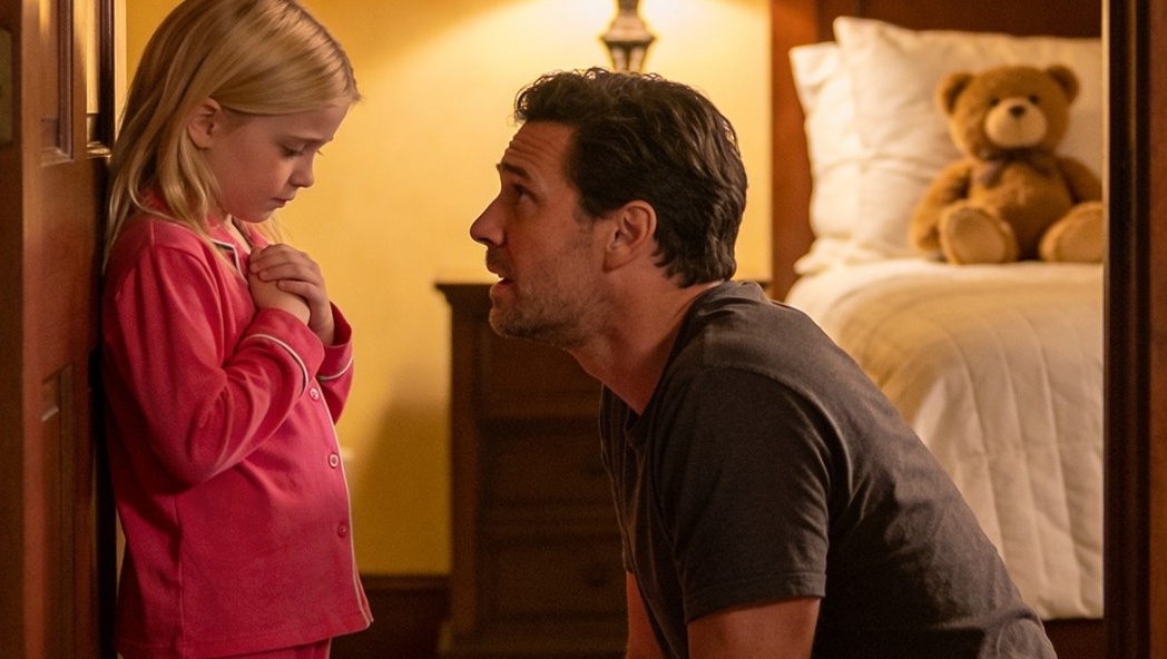 “Papa… my back hurts so much I can’t sleep. Mommy said I’m not allowed to tell you.” I had just come home from a business trip when my daughter’s whisper cracked open the secret her mother tried to seal away.
