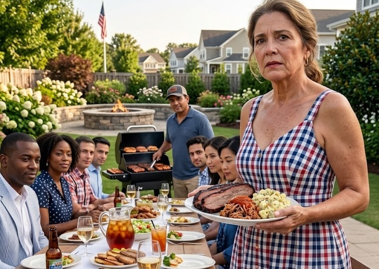 “Mariana, you’d better not take that plate. It has a salad with cream. It’s not good for you,” Ricardo said without looking up from the meat roasting on the grill. And he laughed again.