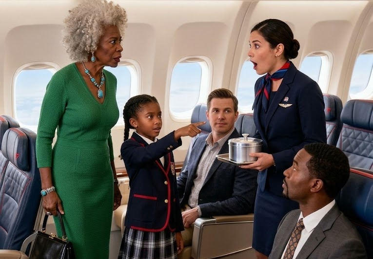 The 9-year-old millionaire fired the entire crew… after a flight attendant threw away her grandmother’s food — but no one imagined what would happen next