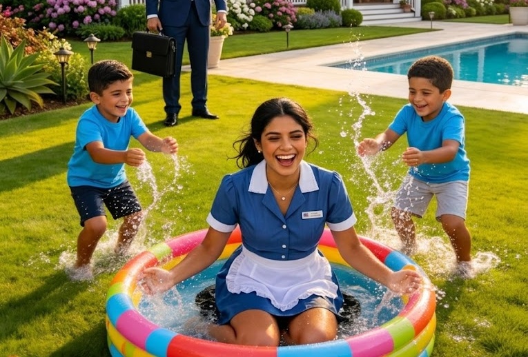 The businessman stormed into his house… and found the nanny in a swimming pool with his children — what he discovered next changed everything.