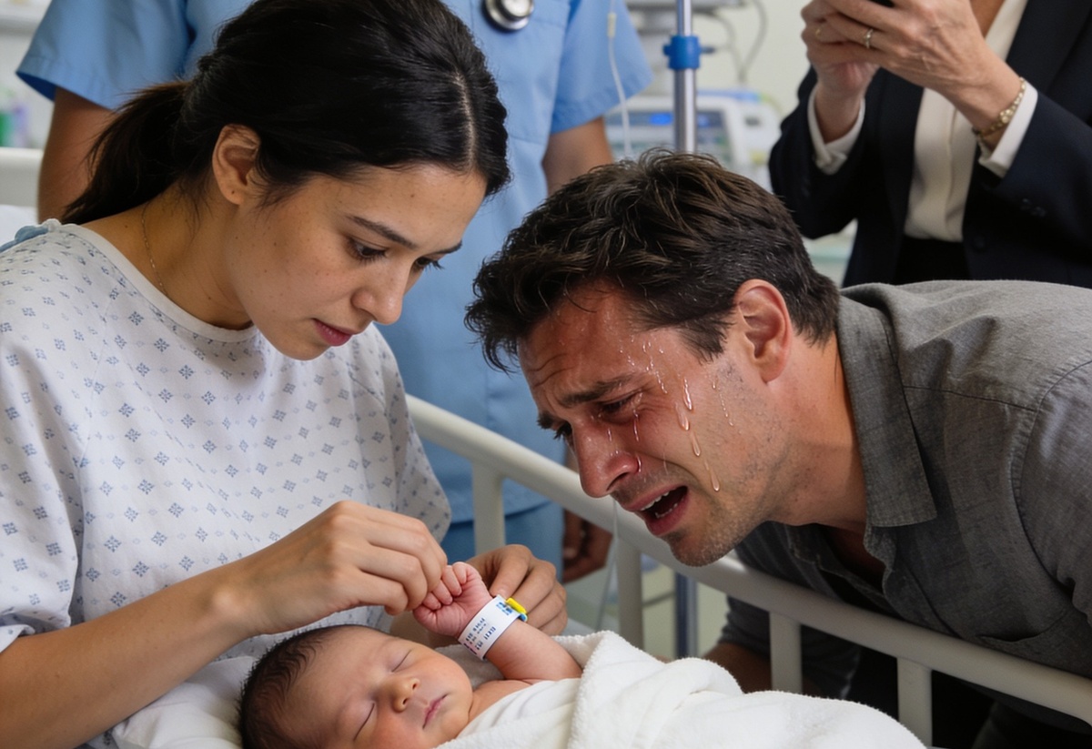 I Noticed ONE Wrong Detail on My Newborn’s Wristband—Seconds Later, the Room Went Silent… and a Stranger Walked In Holding MY Baby