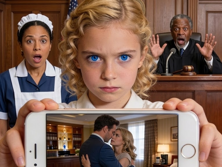 The Judge Was About to Destroy an Innocent Maid’s Life — Until a Little Girl Exposed a Sh0cking Secret That Brought the Entire Courtroom to Its Knees