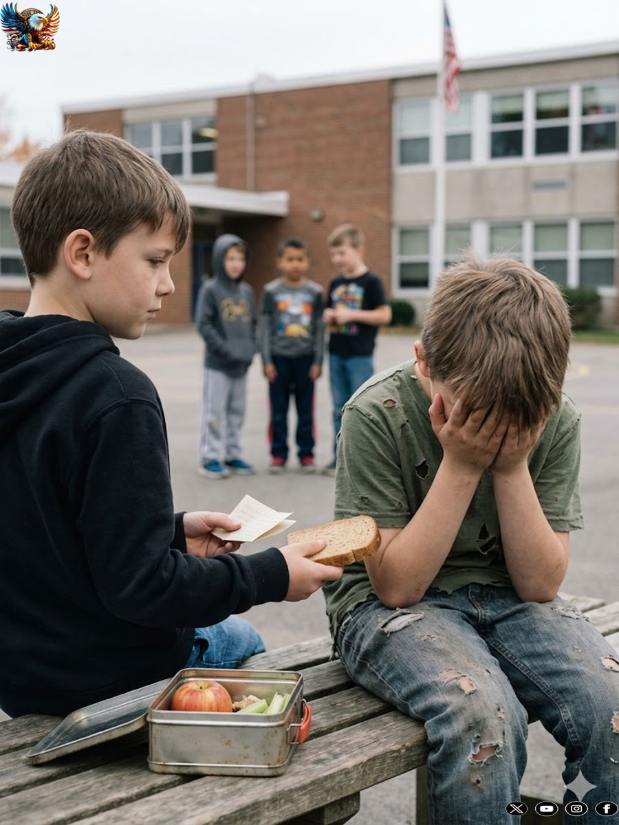 I used to steal my poor classmate’s lunch every day to make fun of him. But when I read the note his mother had hidden in his bag, my food turned to ash in my mouth.