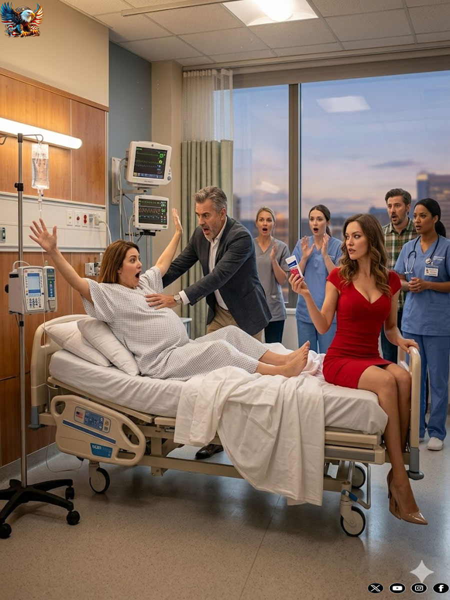 I was still dizzy from the anesthesia when he walked in—not with flowers, not with worry, but with her perfume trailing behind him. “Get up,” he said, voice cold as the IV drip. “This bed isn’t for you anymore.” I pressed a trembling hand to my belly. “I’m carrying your child.” He didn’t even blink. “And I’m choosing her.” The monitor kept beeping like a warning I couldn’t understand—until the nurse whispered something that made my blood turn to ice… and his face finally crack.