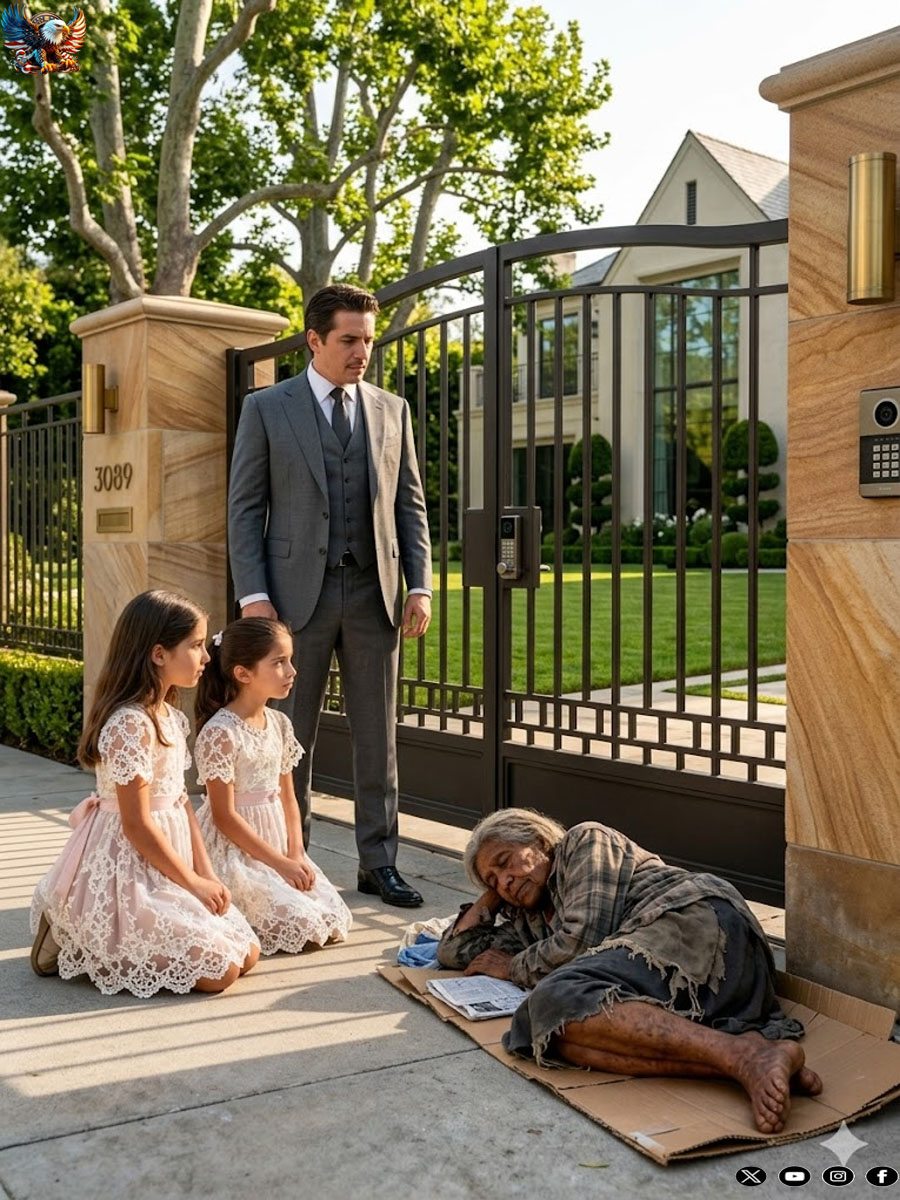 He found a woman asleep in front of his mansion. Her twin daughters begged him not to wake her. Neither of them imagined that she held the deepest secret of their lives.