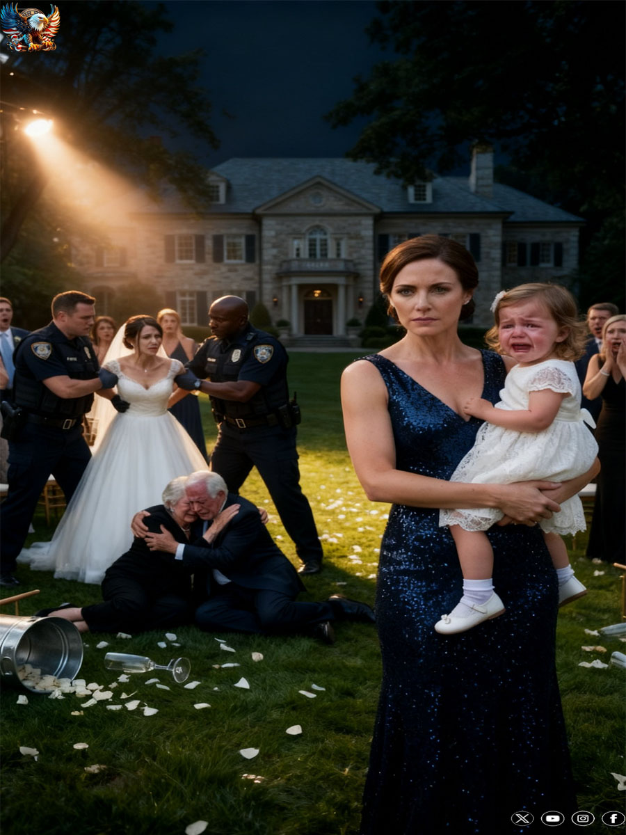At my sister’s wedding, a card on my daughter’s seat read, “Reserved for trash.” My mother laughed. “Relax, it’s just a joke!” When my daughter started to cry, my sister smirked. “Stop pretending, you ugly thing.” I said nothing. I picked up my daughter and left. A few days later, they received a surprise they would never forget.
