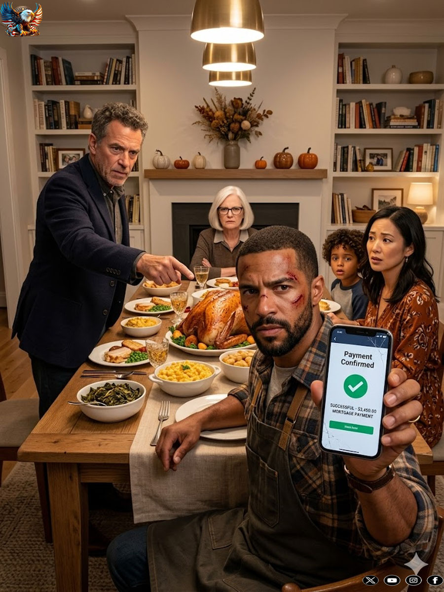My Father Said Across The Thanksgiving Table, “Your Sister Is Rebuilding Her Life, So You’ll Be Helping Her And The Kids From Now On.” My Mother Kept Eating. “And If That’s A Problem, Make Your Own Choice.” I Put My Fork Down, Opened My Payment App, And Said, “Perfect. I’ll Choose Tonight—And Next Month, You Can Handle The Mortgage Without Me.” The Room Went Silent Before They Realized My Name Had Been Carrying That House For Years.