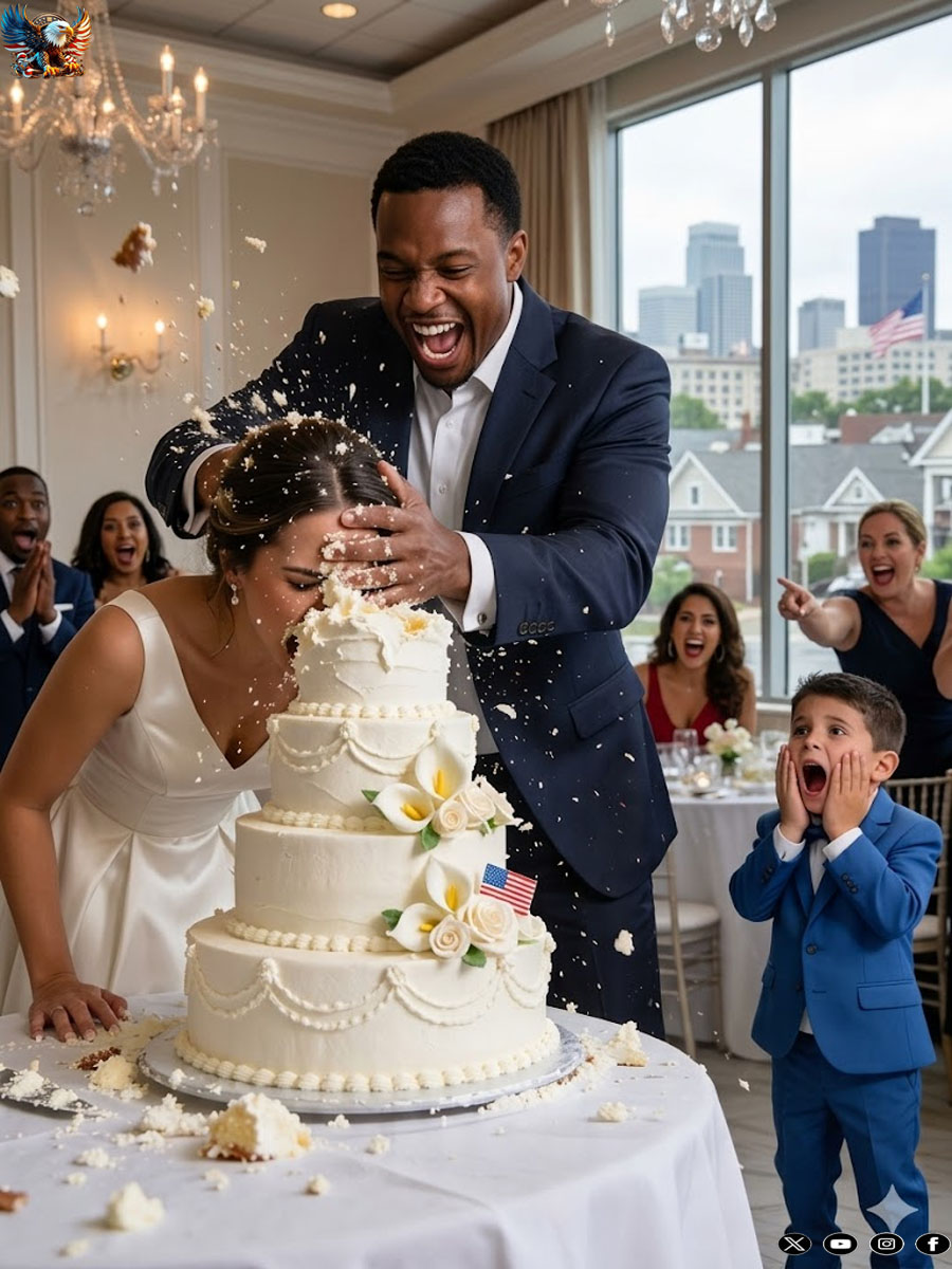 Unaware His Wife Was a Trillionaire’s Daughter, He Smashed Her Face Into Their Son’s Birthday Cake—Then the Ballroom Doors Opened
