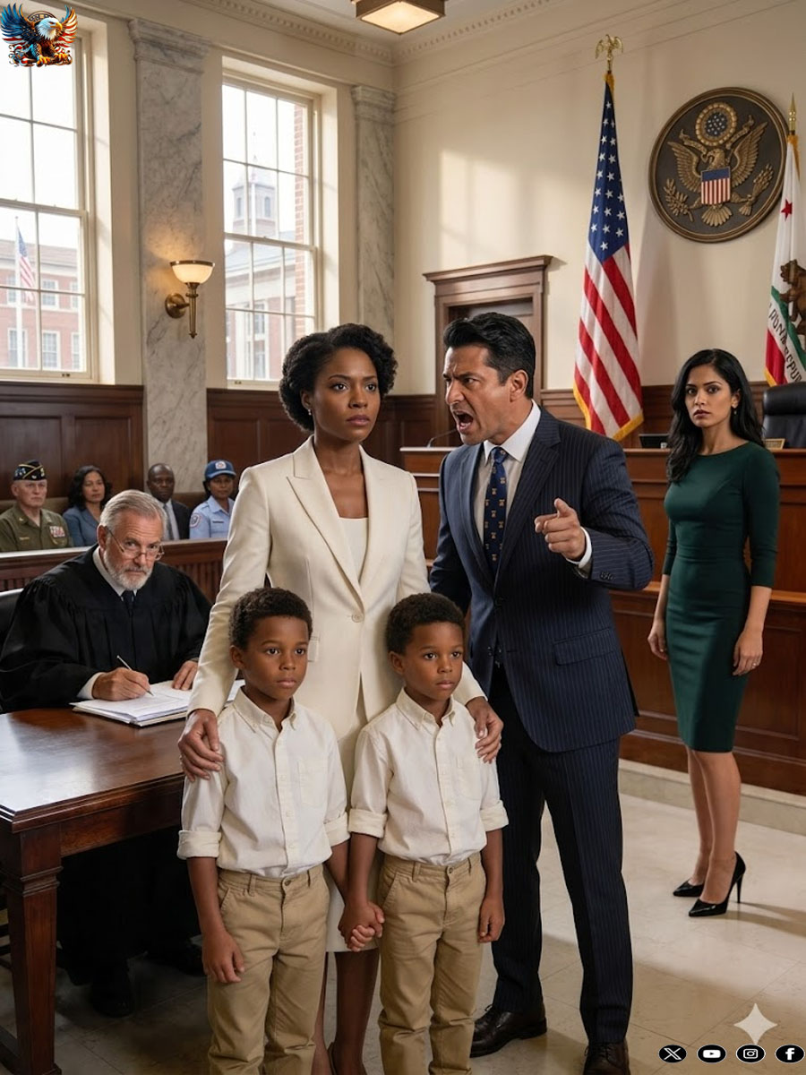 “You’ll Leave With Nothing… And I’ll Take The Kids,” My Husband Said As His Mistress Smiled In Court — But When I Walked In With Our Twin Boys, The Truth About His Company Made Even The Judge Go Silent