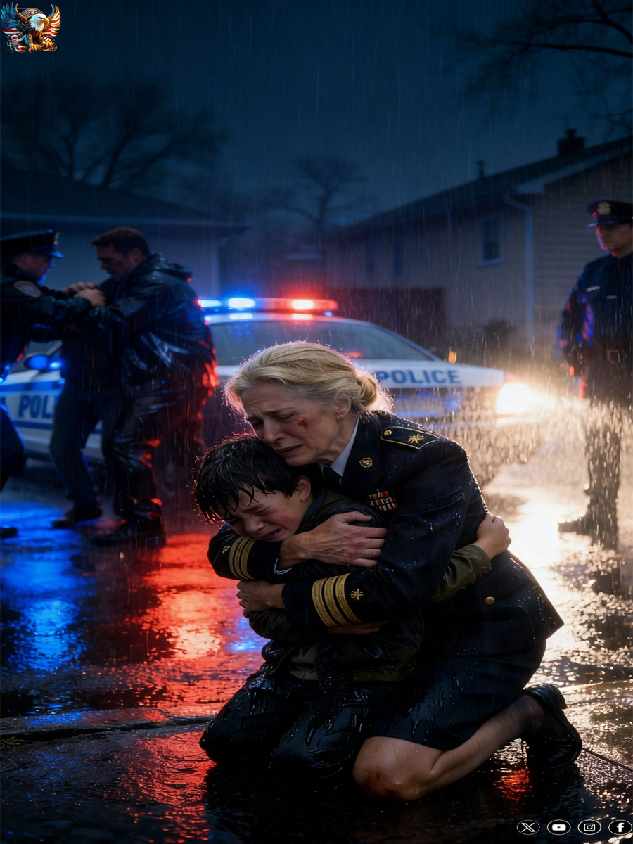 At 3 a.m., my grandson appeared at my door—mud-streaked, trembling, terror in his eyes. “Please, save me,” he whispered. “Dad h!t me… because I saw something.”