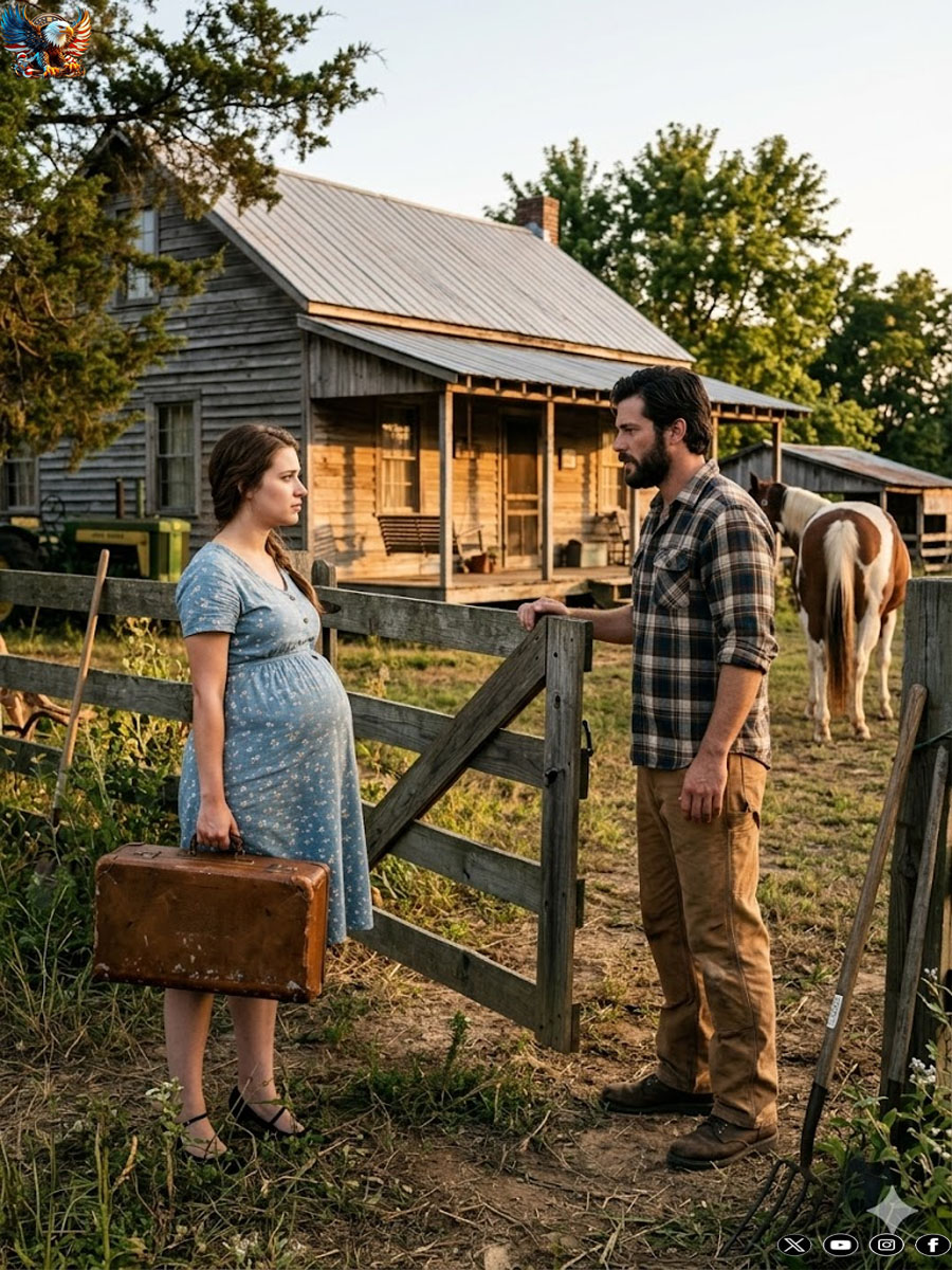 Pregnant and living alone, she goes to the farm of the only man who ever loved her… and he surprises her.