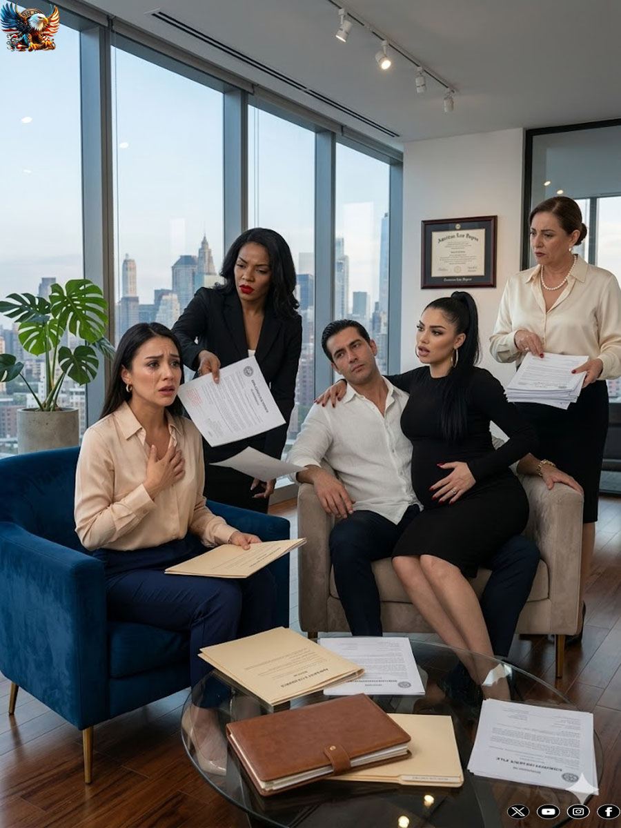My sister-in-law brought the pregnant woman, my mother-in-law brought the divorce papers, and my husband brought the worst betrayal; they all came in sure that I was going to cry… until I dialed a number and the notary appeared at the door.