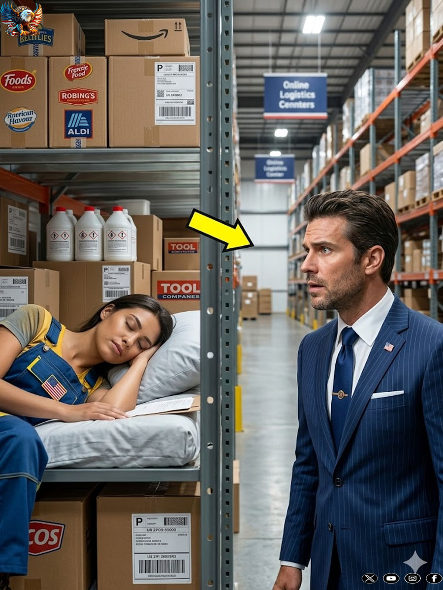 Nobody knew he was sleeping in the company warehouse to avoid paying for transportation… Then the millionaire found out and…