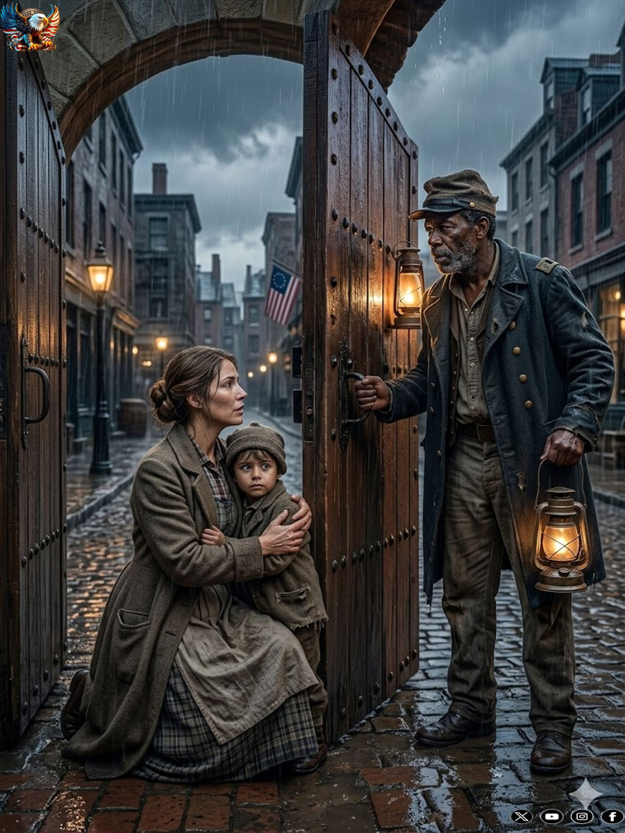 The widowed landowner who opened his door in the rain to a mother and daughter discovered a blood secret, a debt from the past, and a second chance that forever transformed the fate of his ranch and his heart.