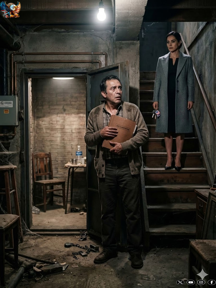 The technician wrote to me: “Sir, there is a locked room…” and when I opened that hidden door in my basement, I discovered that my wife had orchestrated my disappearance for years, turning my marriage into the most perfect and terrifying trap of my life.
