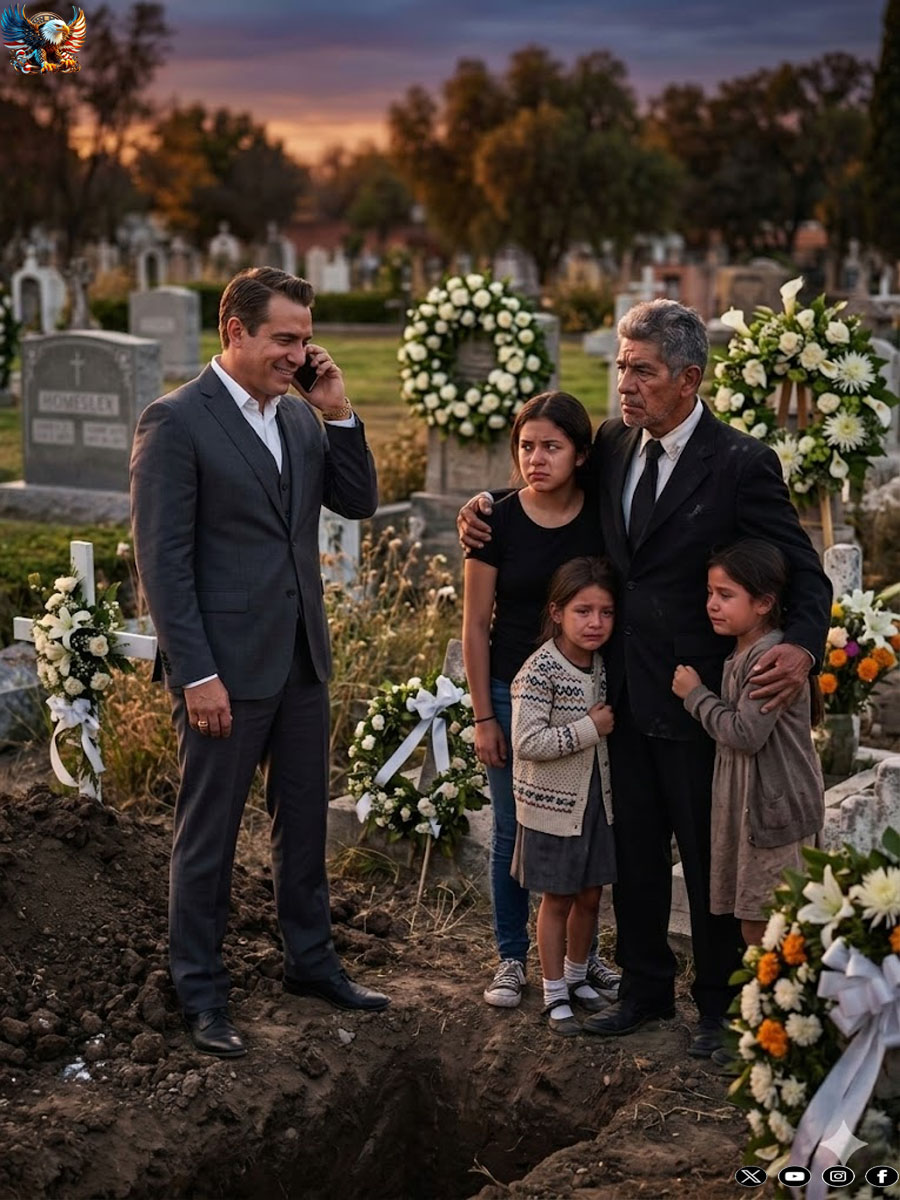 At my daughter’s funeral, my son-in-law wanted to send my three granddaughters back to the orphanage so he could remarry, but he didn’t know that the girls had already silently gathered the evidence that would destroy him in front of everyone…