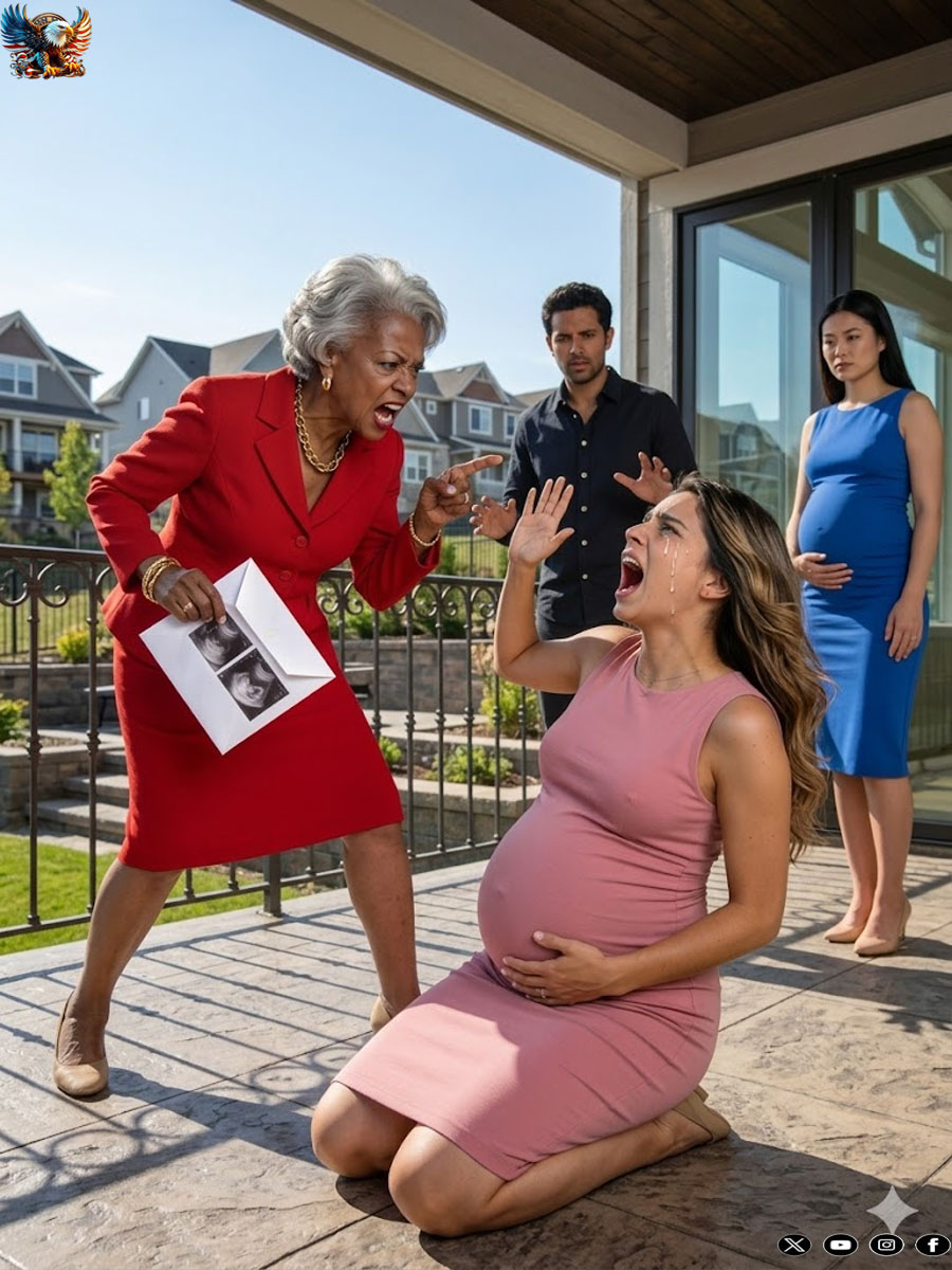 We were both carrying my husband’s child. My mother-in-law declared, “The one who gives us a son stays.” I filed for divorce that same day. Seven months later, his entire family was left speechless…