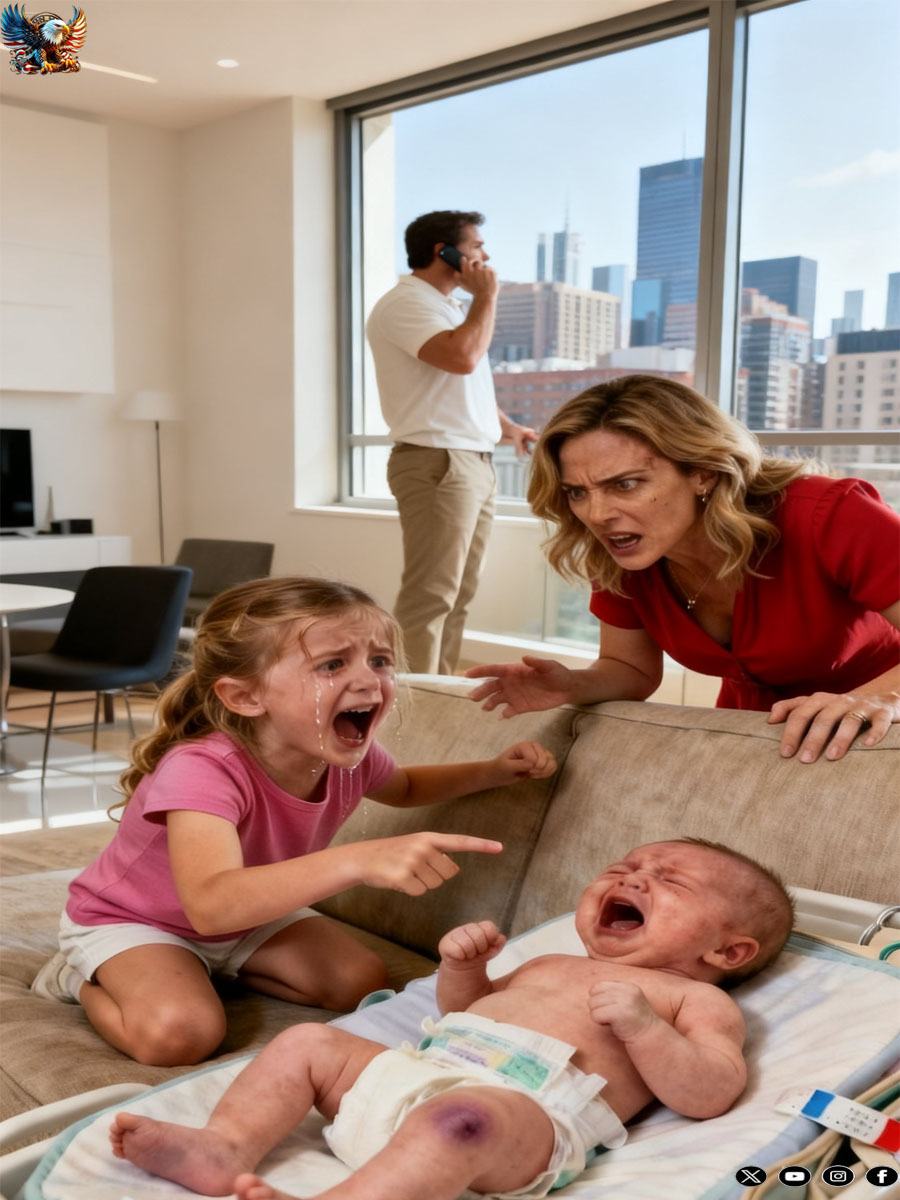 When We Were Watching My Infant Niece, My Six-Year-Old Daughter Called Out, “Mom, Something’s Wrong!” I Ran Over — and Froze. Moments Later, My Husband Carried Her Out of the Room and Dialed 911 With Shaking Hands…