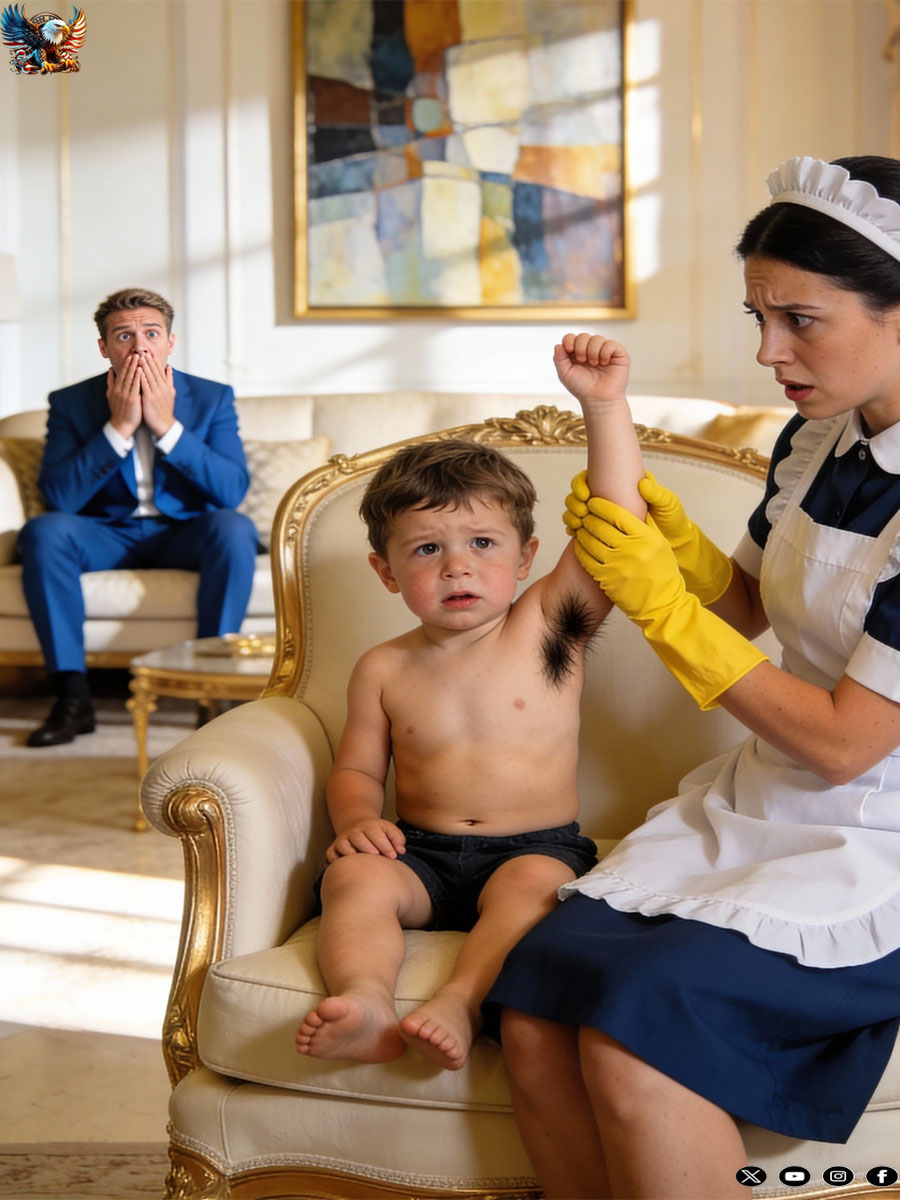 Every morning, the billionaire’s baby grew weaker, until the maid found something under his arm.