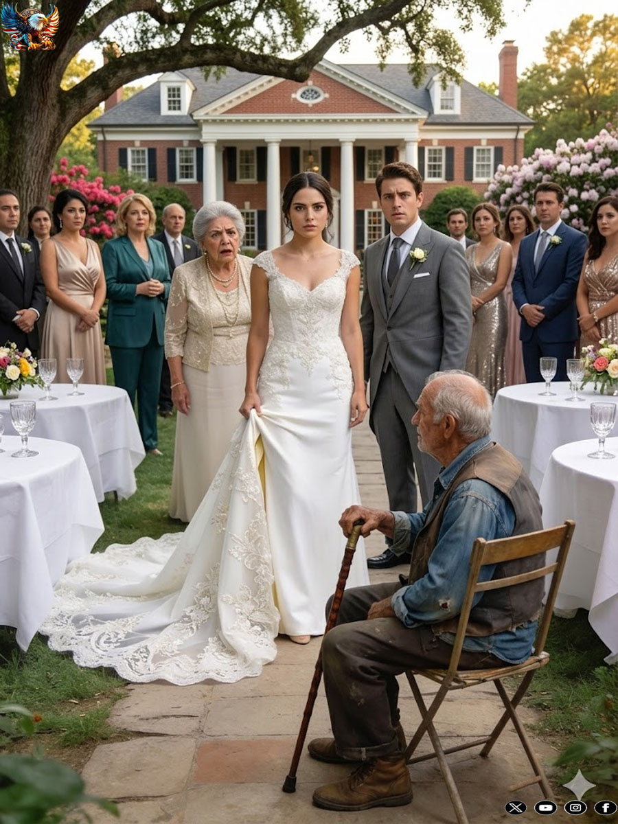 The lavish wedding fell silent when the bride took off her dress in front of everyone.