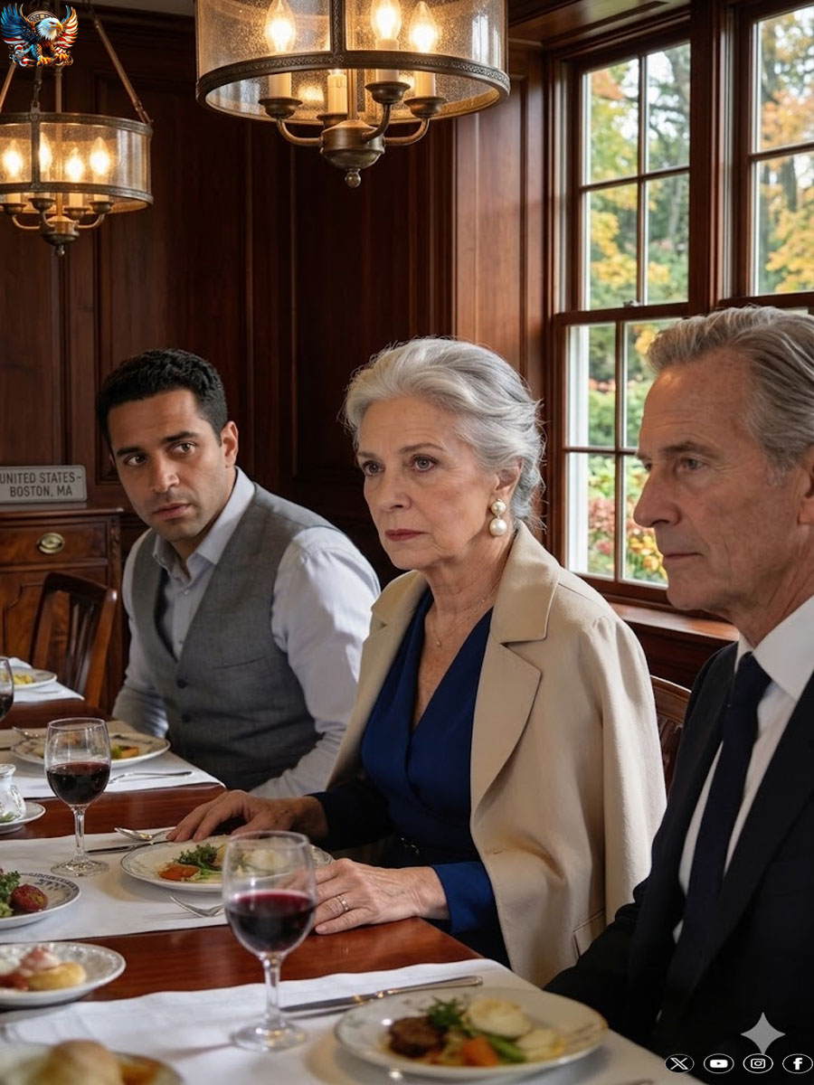 My son took me to a business dinner with a French client, and I pretended not to understand a word.