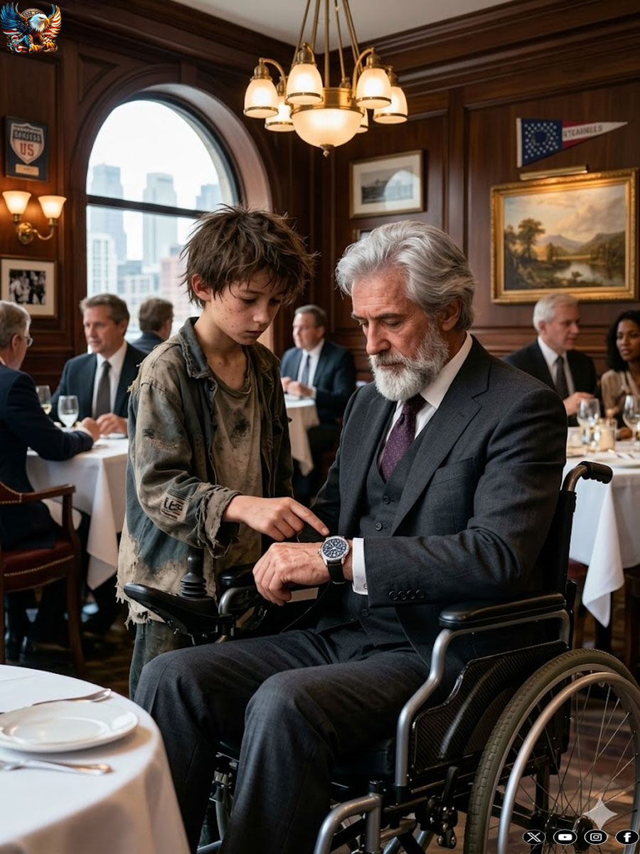“Sir… My Father Had a Watch Exactly Like Yours” – A Rich Businessman Tried to Have a Homeless Boy Removed From a Five-Star Restaurant until He Said One Sentence That Changed Everything