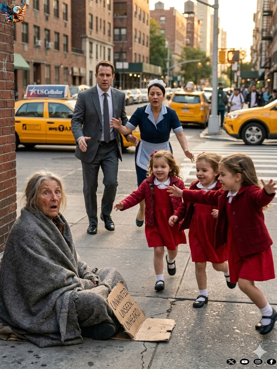 The Billionaire Was Told His Triplet Daughters Would Never See — Until a Forgotten Beggar Looked Into Their Eyes and Exposed the Lie That Cost Them Three Years of Darkness