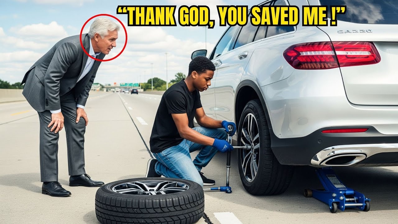Black Boy Helped a Billionaire Fix His Tire — What Happened Next Changed His Life Forever