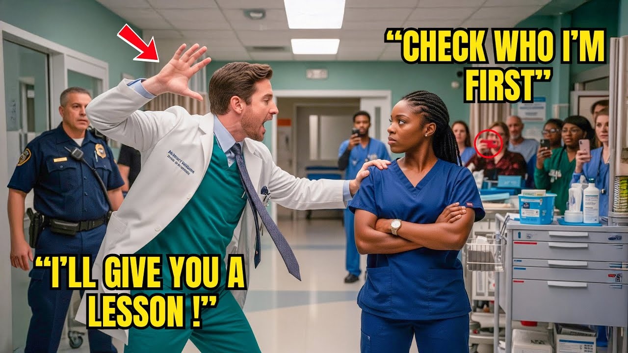 Doctor Slapped Black Nurse in Front of Everyone — Then Realized She Was the Director’s Daughter