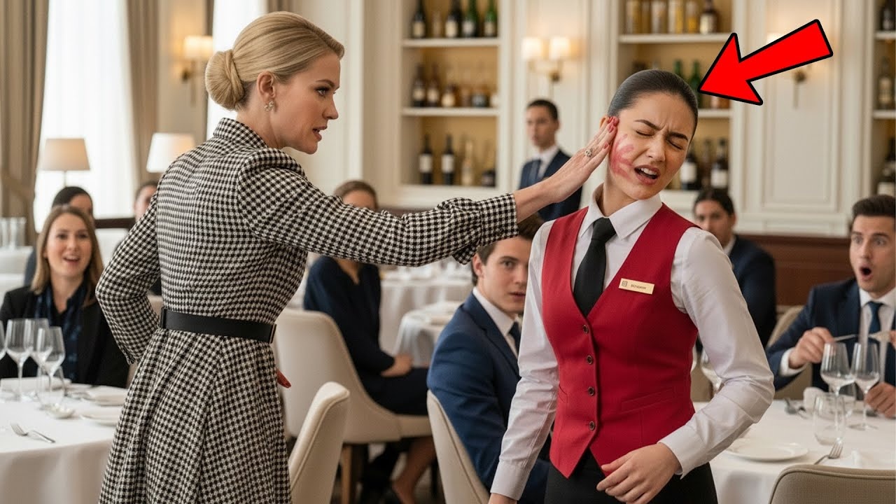 The Billionaire’s Fiancée Slapped The Waitress — What Happened Next Made The Restaurant Freeze!