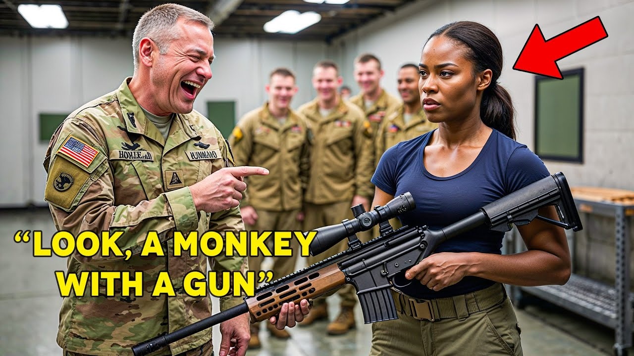 Black Woman Mocked At Shooting Range By U.S General, Unaware She Is A Legendary Sniper