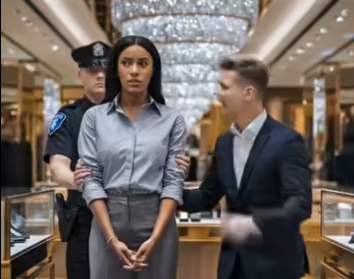 Racist Manager Arrests Black Woman in Her Own Store, Speechless when He Learns Her True Identity..