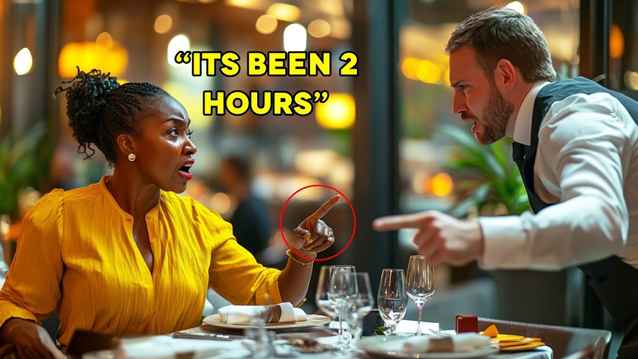Racist Waiter Humiliates Black Woman, Unaware That She Is The Owner’s Wife..