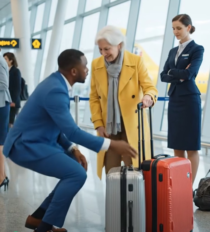 Black CEO Missed His Flight To Help An Elderly Woman, Unaware She’s The Owner of The Airline