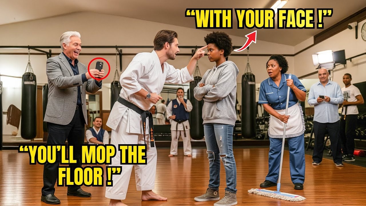 Black Belt Challenged Maid’s Daughter For Fun—Seconds Later Her First Strike Silenced The Entire Gym