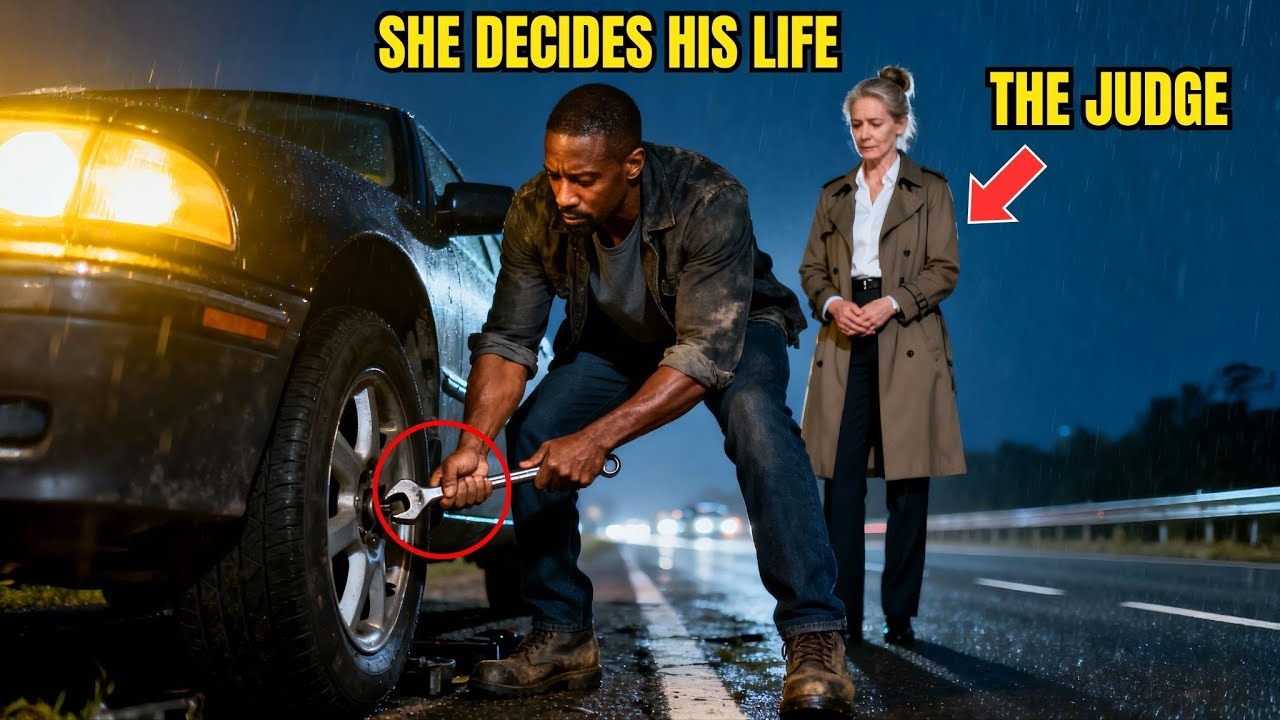 Single Dad Helped a Woman With Flat Tire — Next Day, She Sat at the Judge’s Bench Deciding His Fate