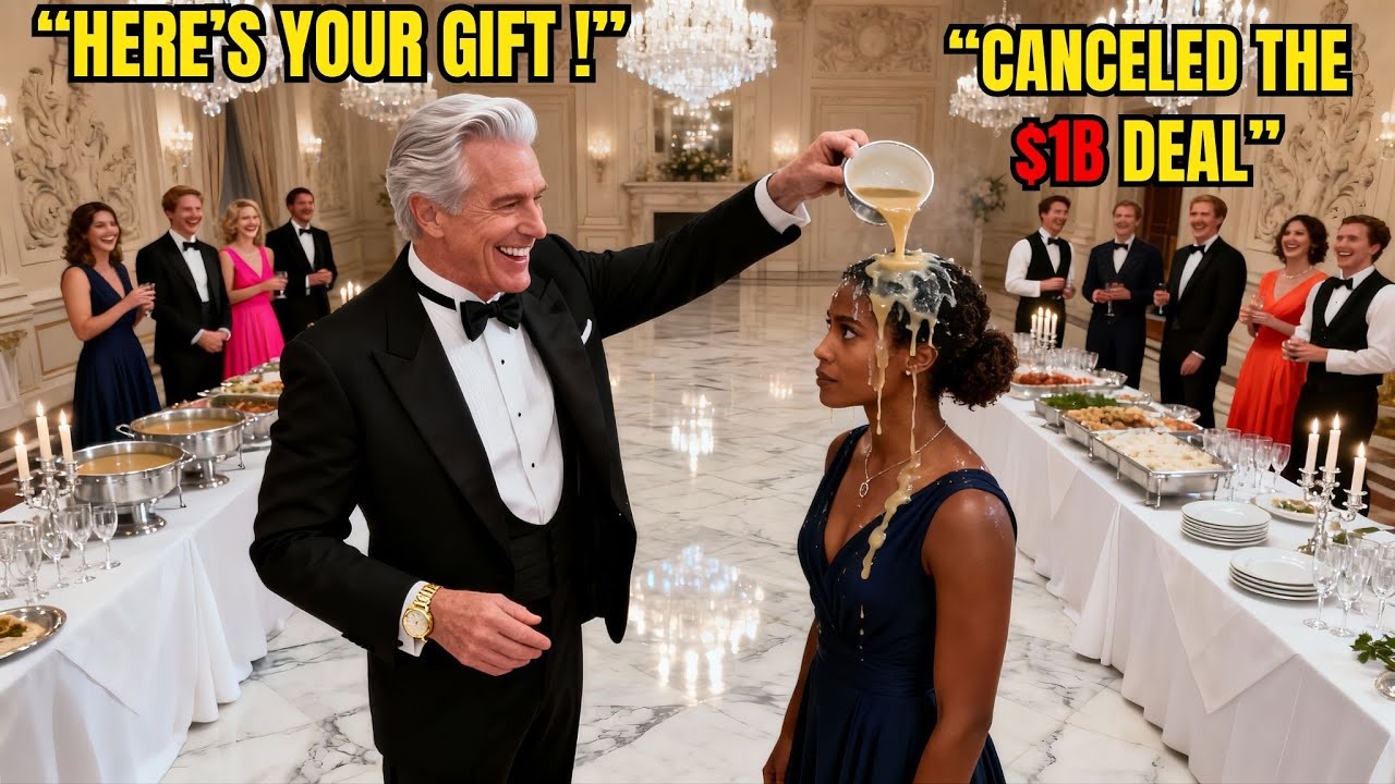 Billionaire Laughed Dumping Food on the Black CEO — His Smile Died When She Canceled the $1B Deal