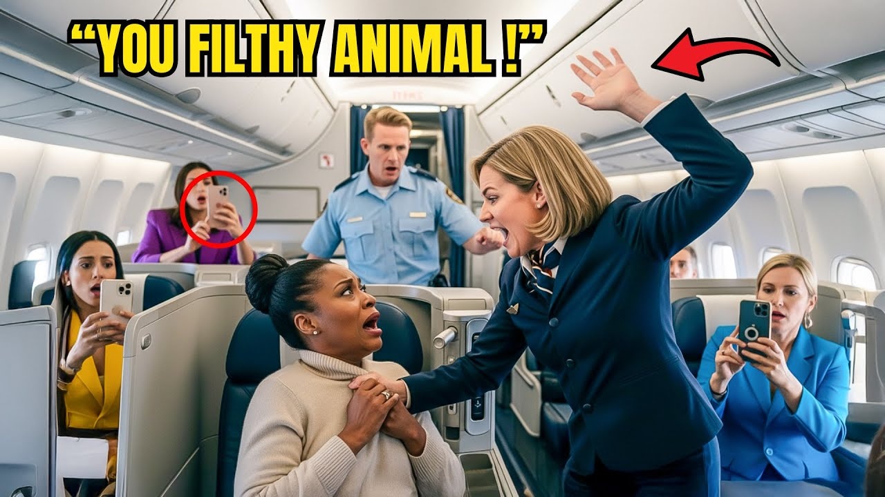 “Get Out of First Class!” Attendant Slapped Black Woman — Then Froze When She Said “I Own the Plane”