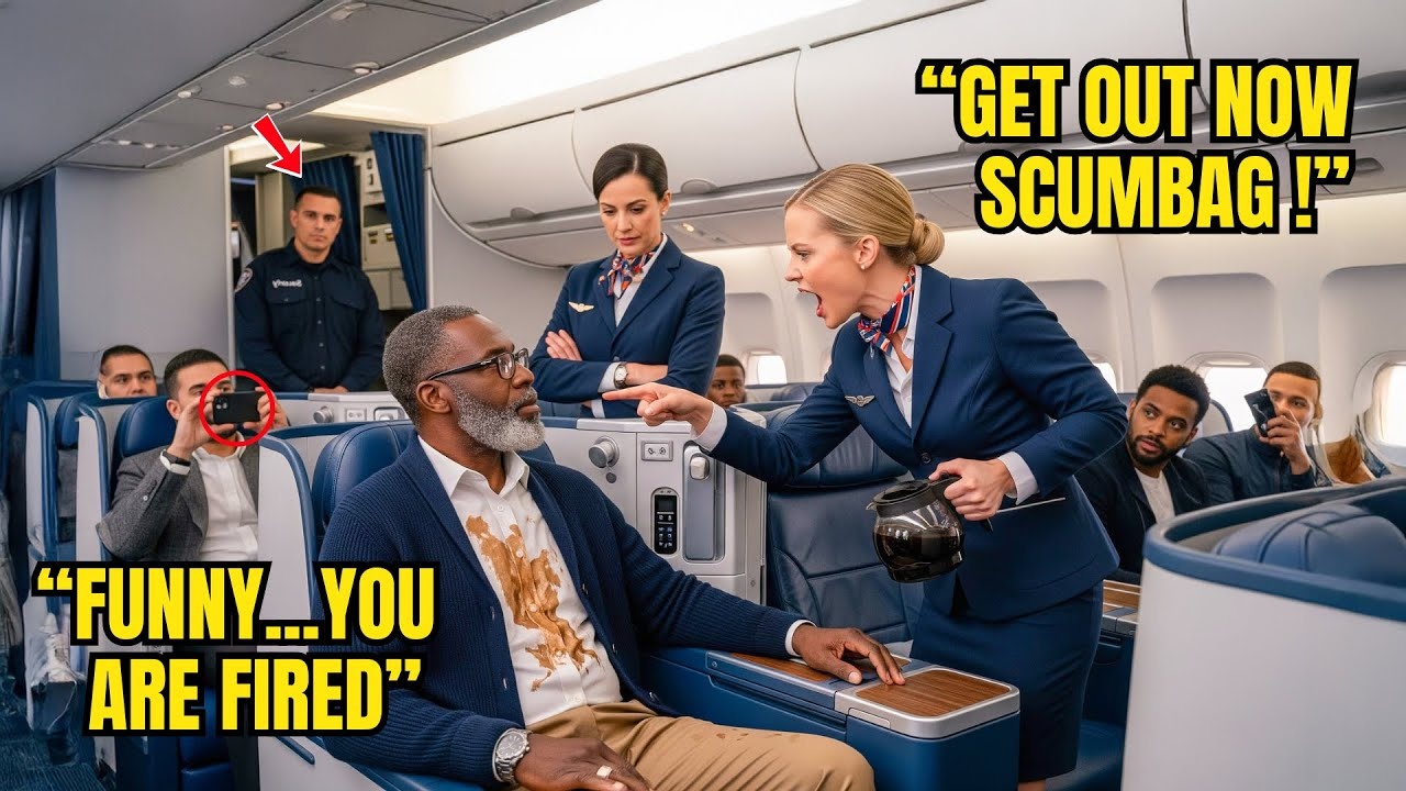 Flight Attendant Poured Coffee on Black Elderly Man —Then Froze When He Said “I Own This Airline”