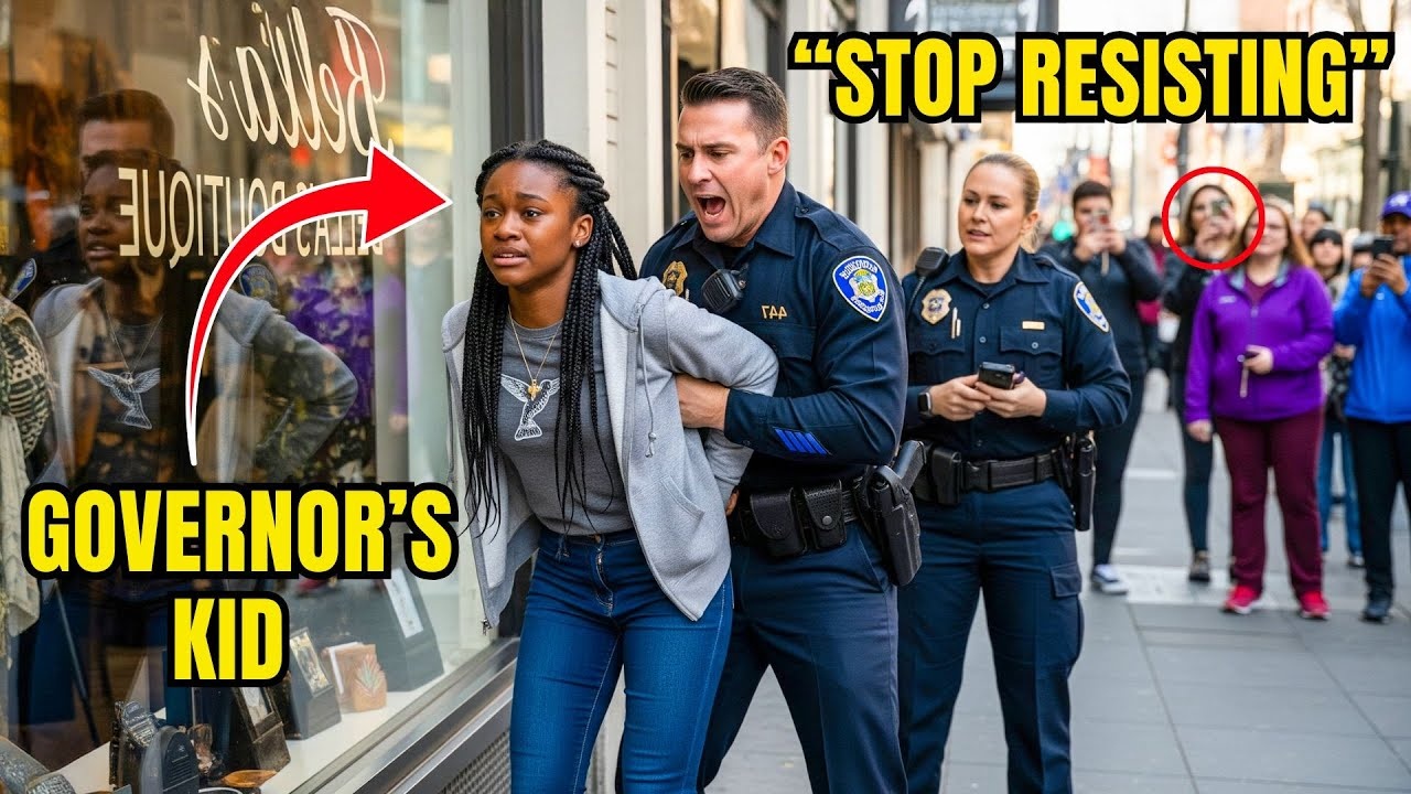 Cops Humiliated Black Girl in Public — The Truth Exploded When Her Governor Dad Arrived!