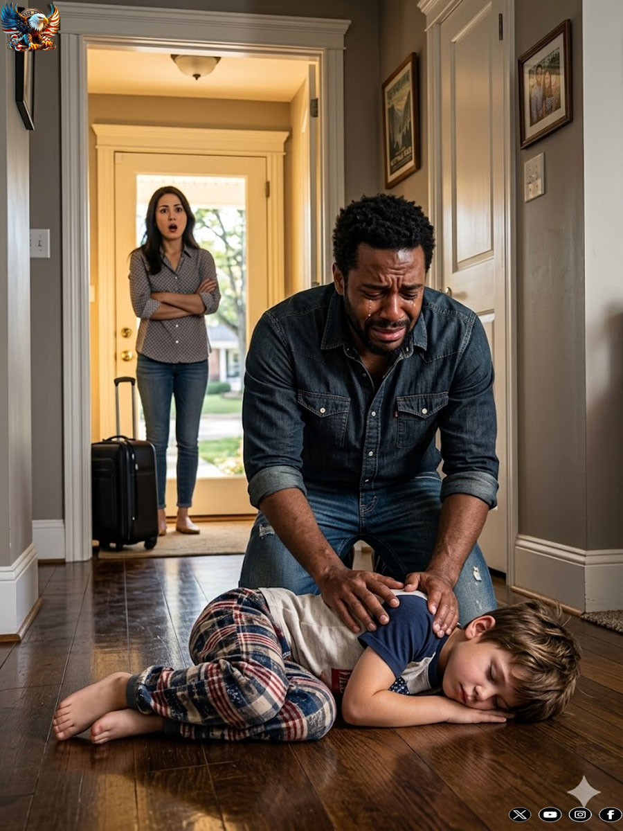 When I got home from a business trip, I found my daughter unconscious by the door. My wife shrugged and said she’d just disciplined her. I called an ambulance, but when the paramedic saw my wife, he went pale and whispered, “Sir, is that really your wife?” Because actually, …