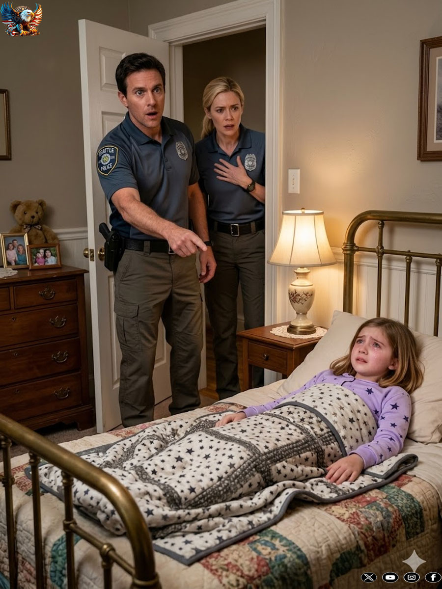 Little Girl Calls 911 and Says: “He Said I Don’t Need Pajamas” — When the Police See the Bed, They Are Stunned.
