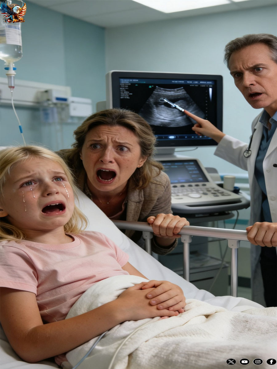 My 15-year-old daughter kept complaining about nausea and stomach pain. My husband dismissed it, saying, “She’s pretending. Don’t waste time or money on this.” But something in my heart told me he was wrong. I secretly took her to the hospital — and when the doctor studied the scan, she leaned closer and whispered, “There’s something inside her…” I could only scream.
