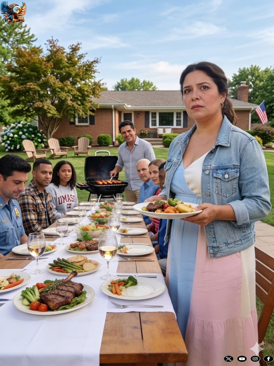 “Mariana, you’d better not take that plate. It has a salad with cream. It’s not good for you,” Ricardo said without looking up from the meat roasting on the grill. And he laughed again.