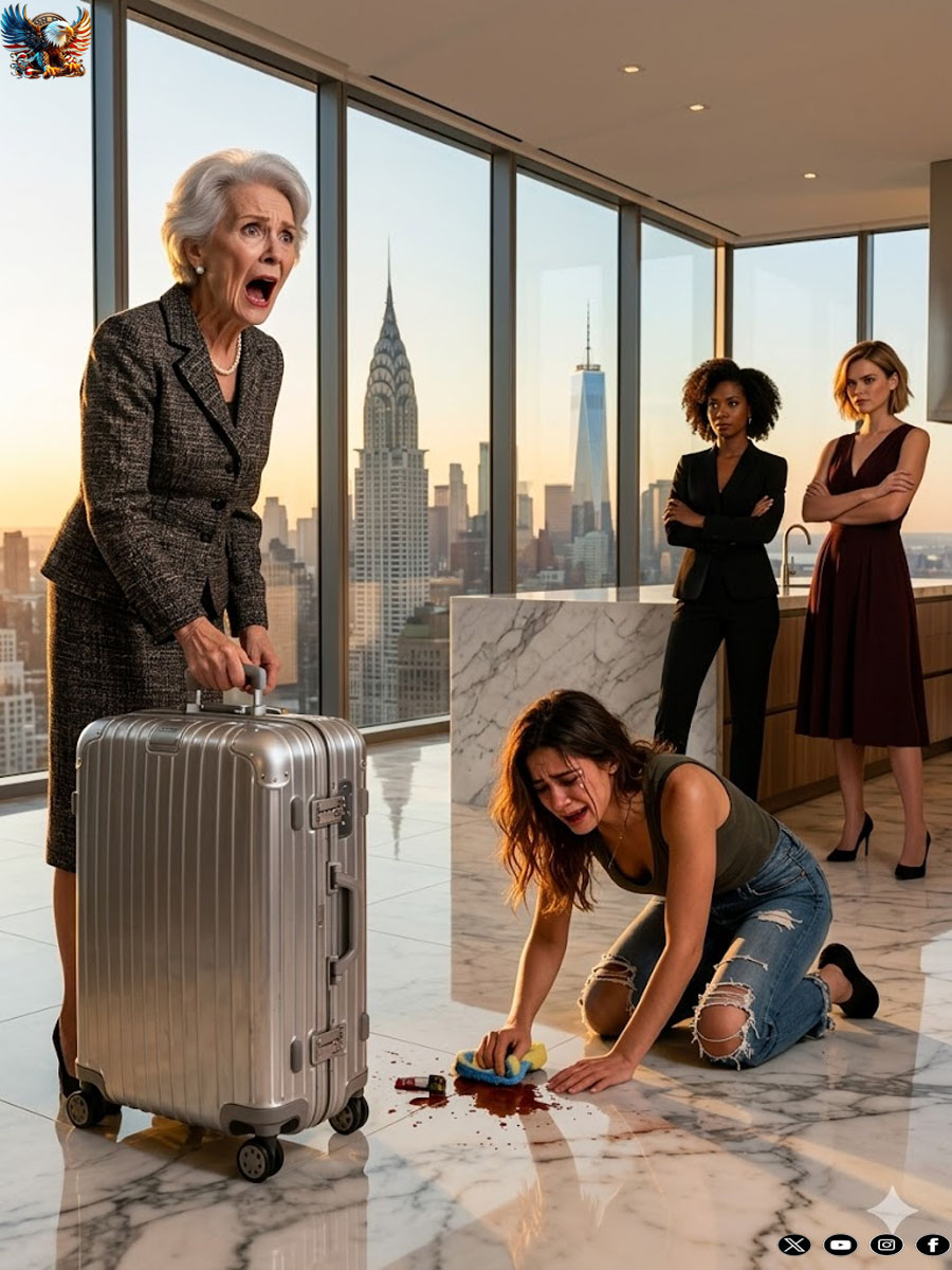 I flew back from New York after eight years to surprise my daughter, but when I walked into her Los Angeles home and saw her on her knees, shaking as she scrubbed her mother-in-law’s kitchen floor,