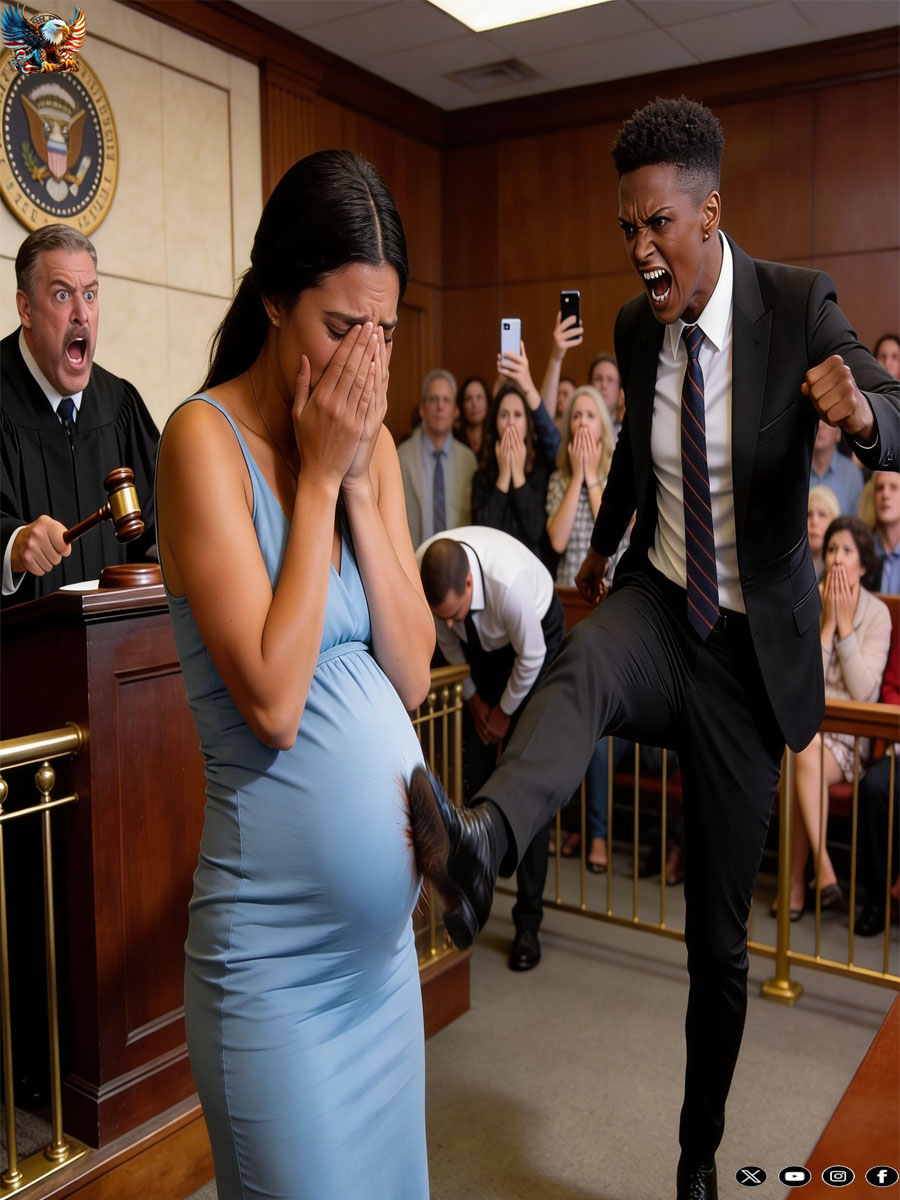 My mother-in-law dragged me to court, claiming I faked a pregnancy to steal the will. In the middle of the hearing, she kicked me in the stomach to “prove it.” She never realized the judge in the courtroom was my father…