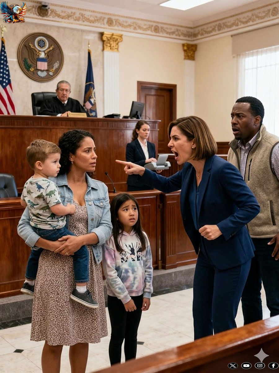 She arrived at the hearing with twins… and what the judge discovered made everyone tremble.