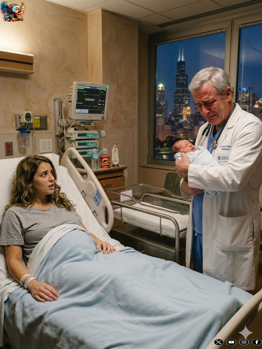 She went to the hospital to give birth, but the doctor burst into tears when he saw the baby.