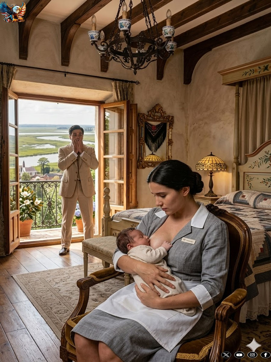 The millionaire baby wouldn’t eat anything, the cleaning lady gave him breast milk and he was saved…